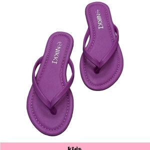 Kids Purple Flip Flops